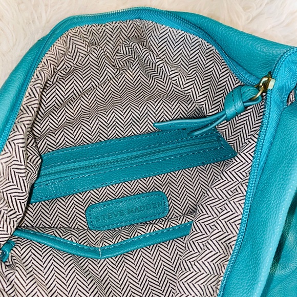 Steve Madden-Turquoise Studded Clutch - Picture 3 of 3